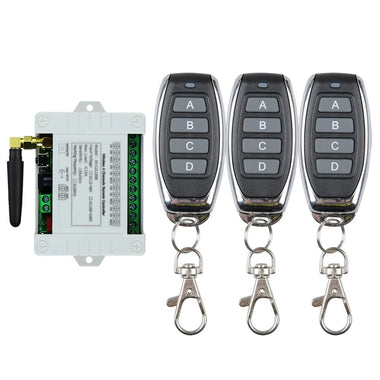4CH RF Wireless Remote Control Switch Radio Receiver DC 12V 24V 36V 2000M Long Distance Remote Controller Suckers Antenna