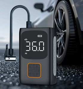 150 PSI Portable Smart Car Air Pump Intelligent Cordless Digital Display Car Tire Inflation Electric Vehicle Tire Air Pump for  Bicycle Bike Ball