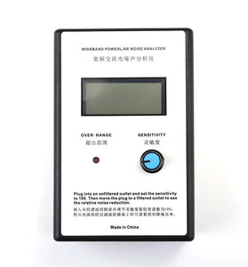 LCD Digital Display Wide-Range AC Power Supply Noise Tester Mains Ripple Meter EMI Meter 300kHz-700kHz Portable Power Quality Analysis Tool