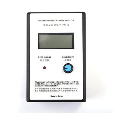 LCD Digital Display Wide-Range AC Power Supply Noise Tester Mains Ripple Meter EMI Meter 300kHz-700kHz Portable Power Quality Analysis Tool