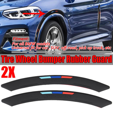 M-Color Sport Wheel Eyebrow Arch Lips Fender Guard Protector Strip Trim Universal