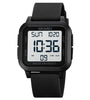 SKMEI Square Large Screen Men Sports Electronic Watch Waterproof Watch Night Light Digital Wrist Watches, Suitable For Boys And Girls, Birthday Gift