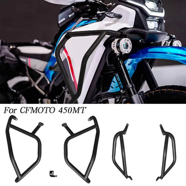 Motorcycle Anti-Fall Protection Engine Protective Kit Cover Crash Bar Frame Bumper For CFMOTO 450MT Anti-Crash Bar