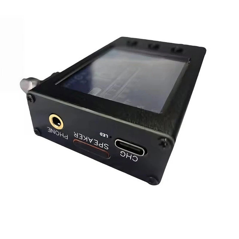 Portable All Band Shortwave Radio Receiver AM FM LW MW SW TEF6686 2.8 inch IPS Touch Screen Aluminum Alloy Case ESP32 Bluetooth WiFi 5000mAh Rechargeable DSP USB Type C SMA Antenna Stereo Speaker Headphone Jack