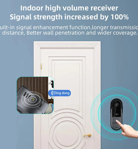 M15 Tuya Smart Visual Doorbell Ring Door Camera Wireless Intelligent Video Bell Camera Intercom Doorbell Night Vision for Home Office