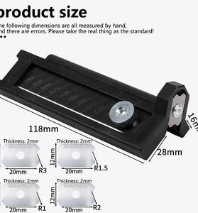 Steel Arc Trimming Edge Planer Manual Woodworking Trimmer Tungsten Perfect for Beveling & Scraping Wood Boards Versatile and Long-Lasting, with Various Cutter Sizes Available