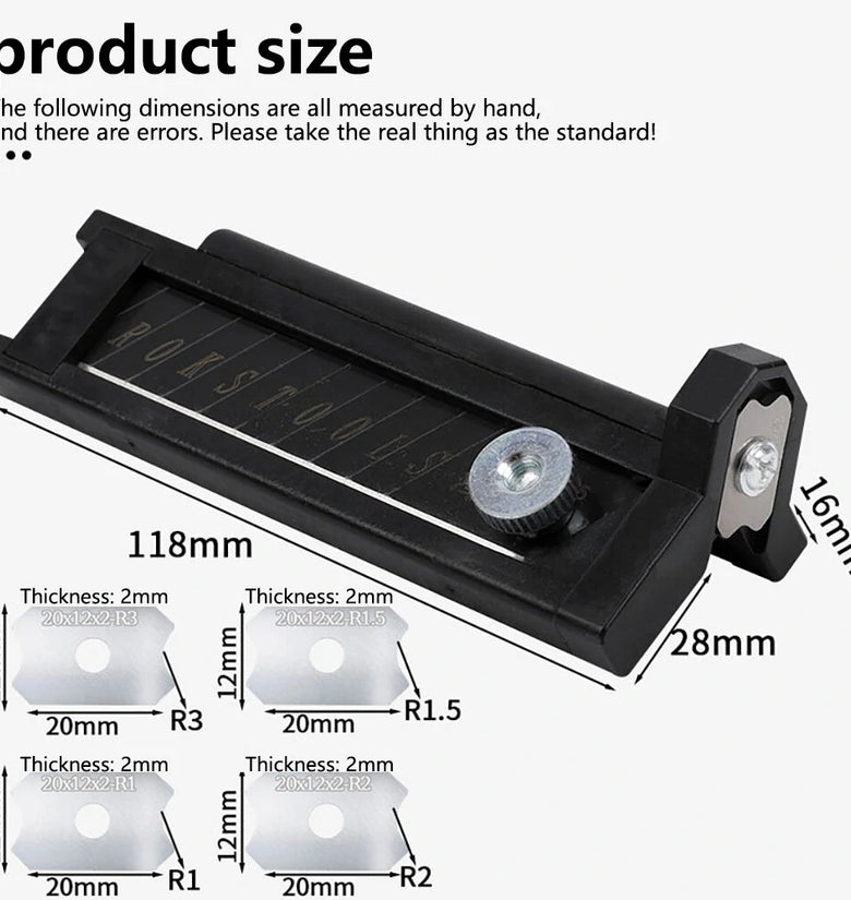 Steel Arc Trimming Edge Planer Manual Woodworking Trimmer Tungsten Perfect for Beveling & Scraping Wood Boards Versatile and Long-Lasting, with Various Cutter Sizes Available