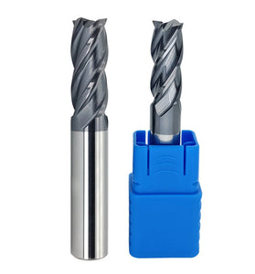 HRC50 4-Flute Flat End Mill Tungsten Carbide Router Bit CNC Milling Cutters High Precision Metal Machining Tools