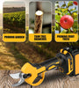 30mm Brushless Rechargeable Wireless Pruning Scissors Efficient Cutting Diameter Portable Electric Tool for Gardening Fruit Trees Potted Plants Safety Switch Quick-Release Blade