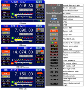 FX-4CR 3rd Generation V3 Radio SDR HF Transceiver 1-20W Adjustable Power USB LSB CW AM FM Modes Bluetooth Type-C Port
