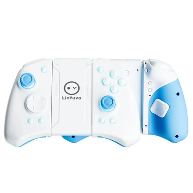 LinYuvo KS33 RGB bluetooth Game Controller for Switch/OED Joy-con with Mechanical Button Macro Function Dual Motor Joypad
