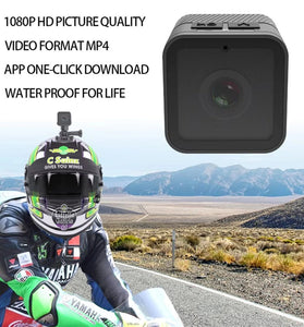 WiFi Waterproof 1080P HD Sports Small Camera Portable Motorcycle Bicycle Driving Recorder High-Definition Action Camera for Outdoor Activities
