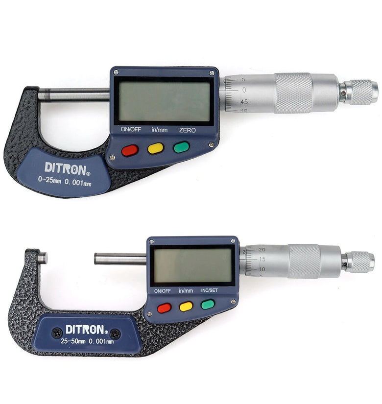 Ditron 511 0.001 mm Electronic Outside Micrometer 0-25 mm With Extra Large LCD Screen Digital Micrometer Electronic Digital Caliper Gauge
