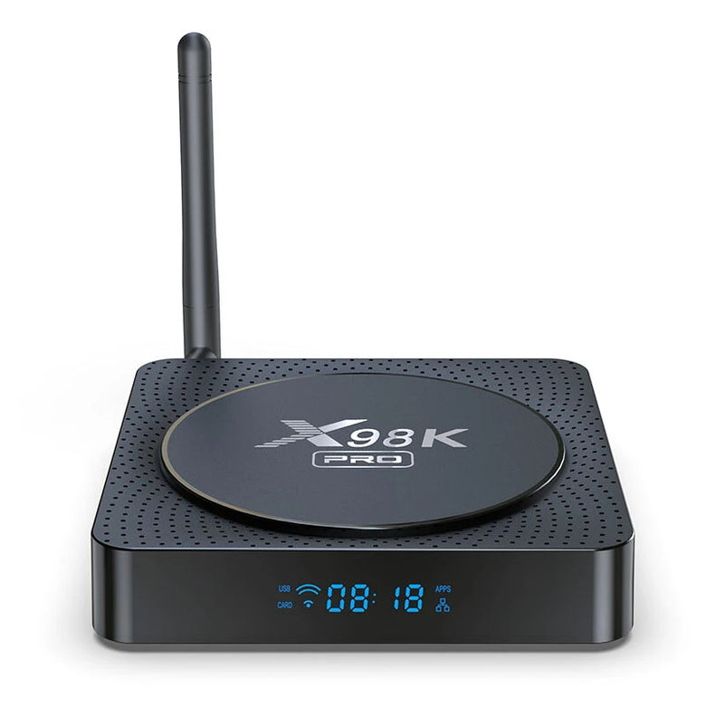 X98K Pro 4+32G Android 11 TV Box 8K Ultra HD WiFi 6&bluetooth 5.0 3D HDR Streaming Media Player Voice Remote Smart TV Box