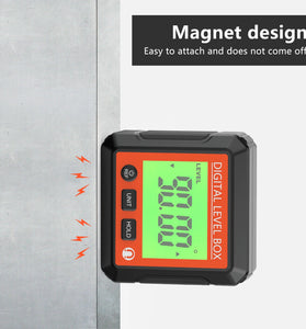 360 Digital Level Angle Gauge Mini Measuring Protractor Inclinometer with Electronic Magnetic Base Backlight Carpenter Tools