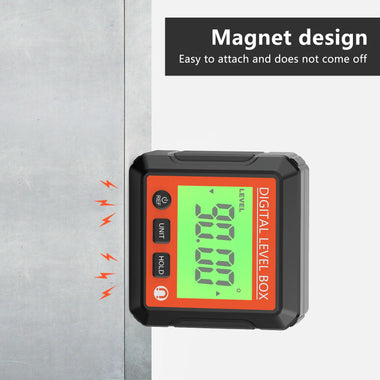 360 Digital Level Angle Gauge Mini Measuring Protractor Inclinometer with Electronic Magnetic Base Backlight Carpenter Tools