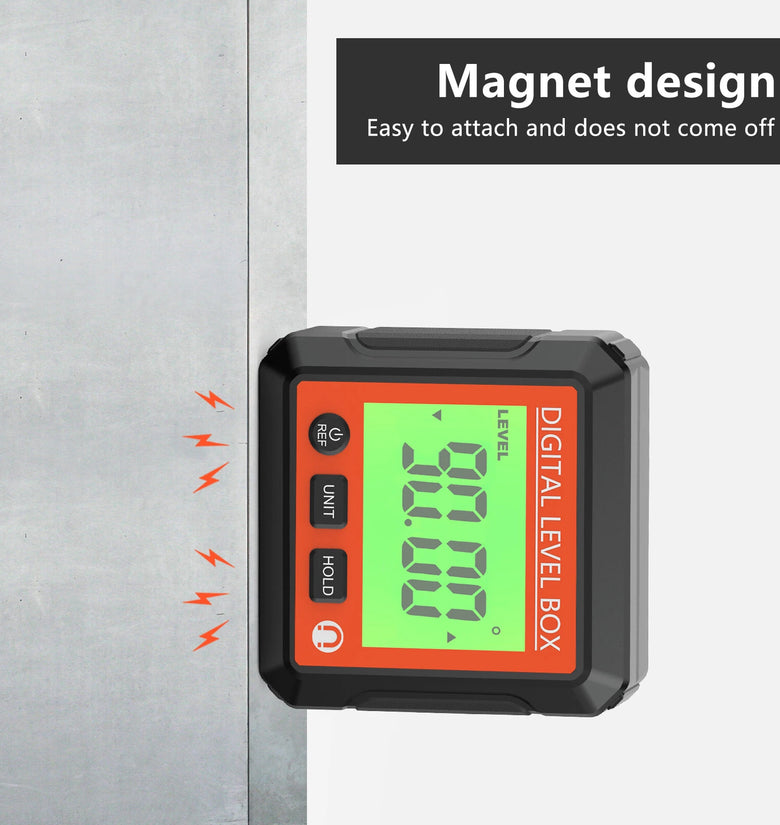 360 Digital Level Angle Gauge Mini Measuring Protractor Inclinometer with Electronic Magnetic Base Backlight Carpenter Tools