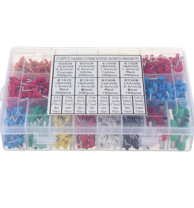 Aemedy 2120pcs Insulated Cord Pin End Terminals Tin-Plated Copper Crimp Connector Ferrules Kit Set For 22-5AWG
