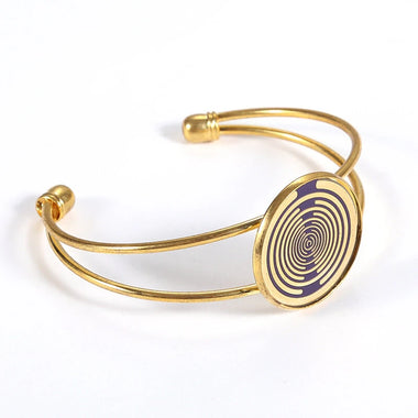 MWO Polarized Disc Bracelet Multi-wave Oscillator Energy Necklace Pure Copper Gold-plated Jewelry Regulates Cell Frequency