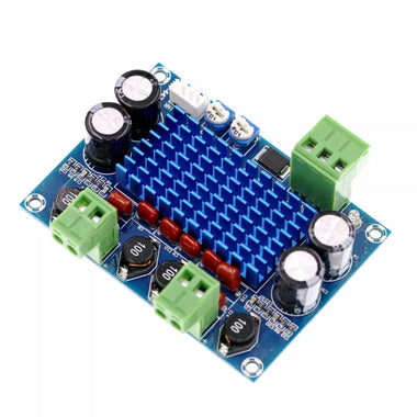 XH-M572 TPA3116D2 Digital Power Amplifier Board High Power 2x120W Chassis 5V 24V 28V 120W Audio Module
