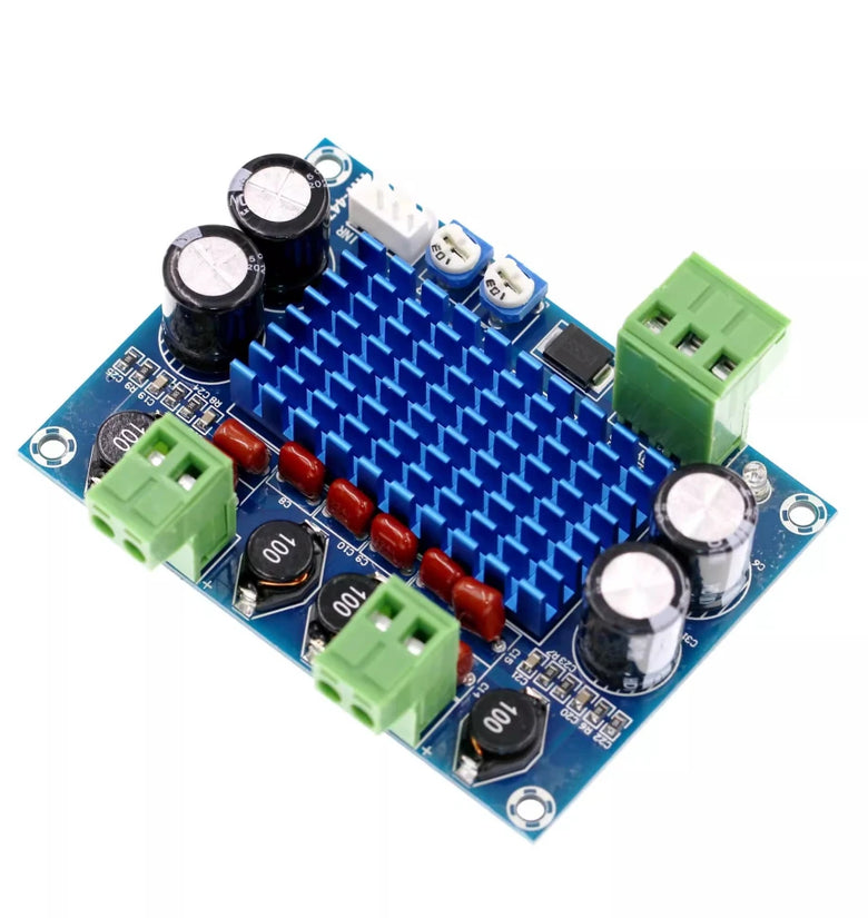 XH-M572 TPA3116D2 Digital Power Amplifier Board High Power 2x120W Chassis 5V 24V 28V 120W Audio Module