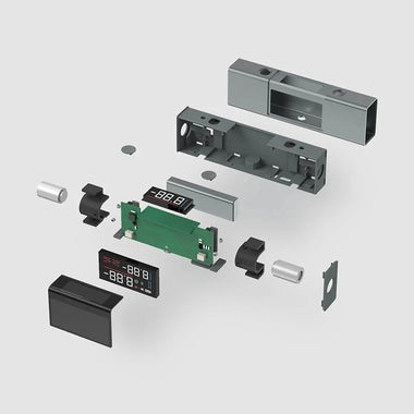 AtuMan DUKA LI1 2 In 1 Dual Laser Protractor Digital Level Ruler Rechargeable 360 Arbitrary Angle Cast Line Measurement