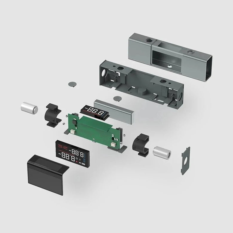 AtuMan DUKA LI1 2 In 1 Dual Laser Protractor Digital Level Ruler Rechargeable 360 Arbitrary Angle Cast Line Measurement