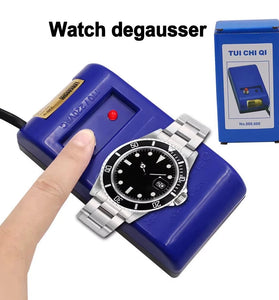 Watch Demagnetizer Quartz Mechanical Watch Repair Tool One Button Operation EU Plug Compact Design Professional