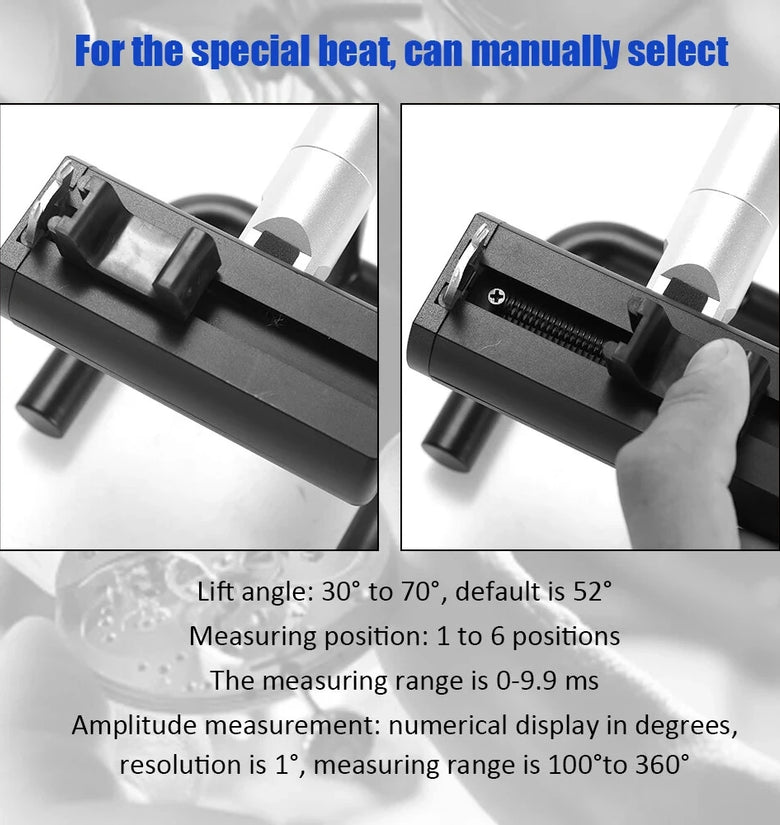 WeiShi No.1900 Timegrapher Watch Tester for Repairers Frequency Diagram Rate Deviation Amplitude Be-at Error Measurement Color LCD Screen Watch Testing Tool