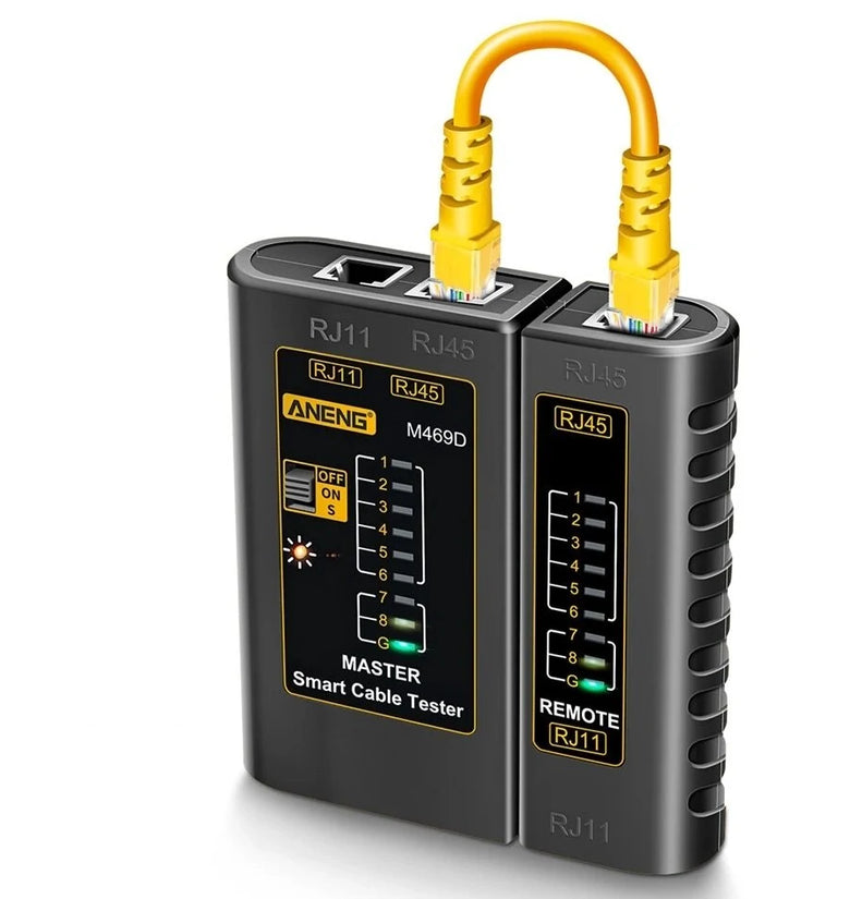 ANENG Network Cable Tester RJ45 RJ11 RJ12 CAT5 UTP LAN Cable Tester Network Pairing Tool M469D