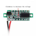 5Pcs Geekcreit 0.28 Inch Yellow LED 2.6V-30V Mini Digital Volt Meter Voltage Tester Two Line Voltmeter