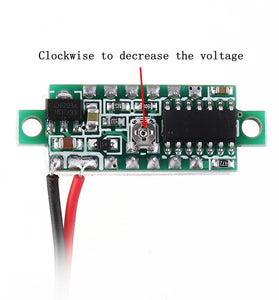 5Pcs Geekcreit 0.28 Inch Yellow LED 2.6V-30V Mini Digital Volt Meter Voltage Tester Two Line Voltmeter