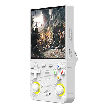 R36 Ultra 128G Open Source Handheld Game Console Built in 30000+Games 4-inch IPS Screen RK3326 Chip Dual 3D RGB Joysticks Retro Gaming Console Supports WiFi Multiplayer