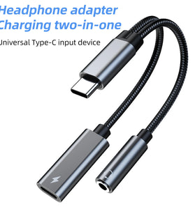 USB Type C to 3.5mm Jack Aux Audio Earphone Adapter PD 60W Fast Charging Usb-C OTG Converter for Huawei for Samsung S21 Ultra Xiaomi