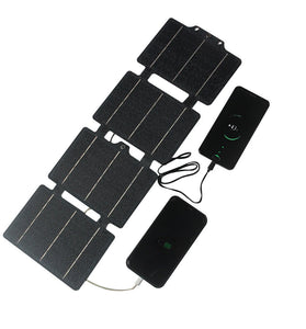 14W ETFE Foldable Solar Panels IPX6 Waterproof Portable Solar Panel Charger Lightweight Solar Panel Charger USB/Type-C for Camping Essentials
