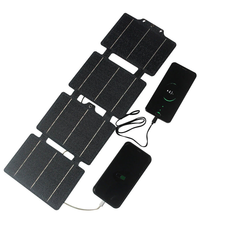 14W ETFE Foldable Solar Panels IPX6 Waterproof Portable Solar Panel Charger Lightweight Solar Panel Charger USB/Type-C for Camping Essentials