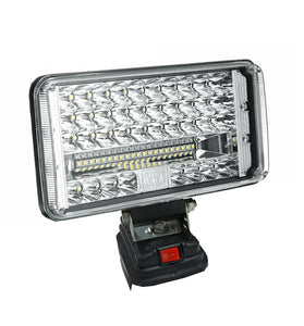 1000LM LED Work Light Energy Efficient  Portable for Outdoor Camping Shops Car Repair Suitable for 18V-20V Mak Battery Rechargeable 16/48 Lamp Beads Option