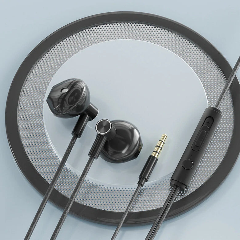 3.5mm Jack Earphones Wired Earbuds Music Gaming Sports Headphones with Mic