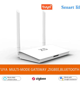 X5 Tuya Smart Zigbe 3.0 Gateway bluetooth Hub with Network Cable Socket Wired Connection Smart Life Voice Control with Alexa Google Home
