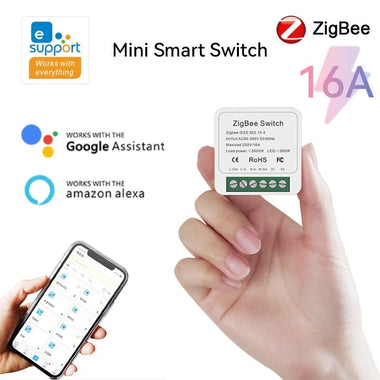Ewelink 16A Zigbee3.0 Switch Smart Home Light Switches Module 2-Way Control Voice Control with Alexa Google Assistant