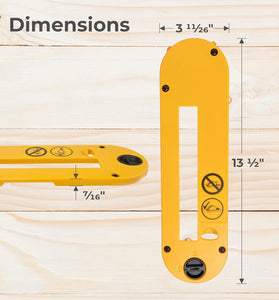 Dado Throat Plate for DeWalt 10 Inch Table Saw Aluminum Alloy Supports 8 Inch Dado Blade Fits for DWE7490 DWE7491 DWE7491RS DWE7492 Adjustable