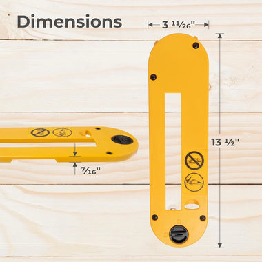 Dado Throat Plate for DeWalt 10 Inch Table Saw Aluminum Alloy Supports 8 Inch Dado Blade Fits for DWE7490 DWE7491 DWE7491RS DWE7492 Adjustable