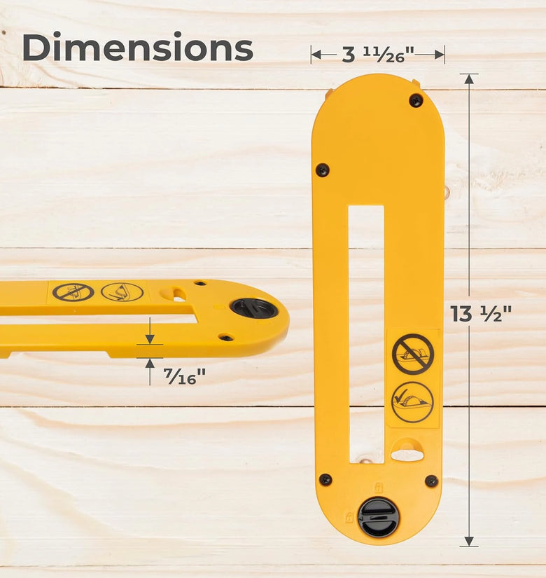 Dado Throat Plate for DeWalt 10 Inch Table Saw Aluminum Alloy Supports 8 Inch Dado Blade Fits for DWE7490 DWE7491 DWE7491RS DWE7492 Adjustable