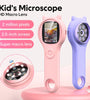 Kid's Mini Pocket Microscope Handheld 500X Magnification 2.0 inch High-Resolution Screen, Fast-Charging 600mAh Battery and 8 LED Lights Perfect for Engaging Science Exploration
