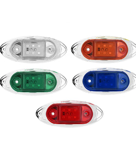 LED Side Marker Indicator Lights Clearance Lamp DC 24V for Truck Trailer Bus