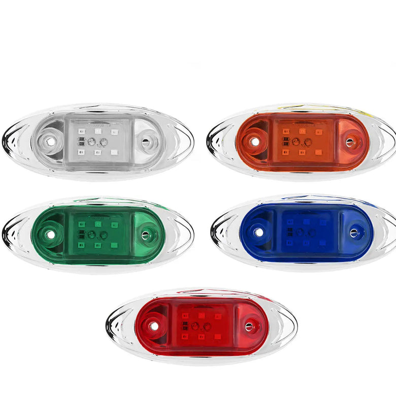 LED Side Marker Indicator Lights Clearance Lamp DC 24V for Truck Trailer Bus