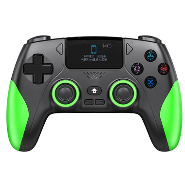 P4 Wireless Gaming Controller 1.47-inch OLED Screen bluetooth Gamepad with Hall Effect Joysticks & Triggers Turbo Vibration for PC Switch PS4 Android iOS