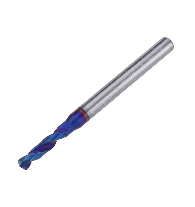 HRC65 Tungsten Steel Twist Drill Bit 2 Flutes 1-7mm 118 Degree Chamfering Cutter