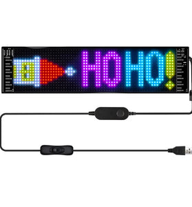 Car Indoor Display Screen Flexible Advertising Screen LED Soft Screen APP Bluetooth Control IP66 Waterproof Rating