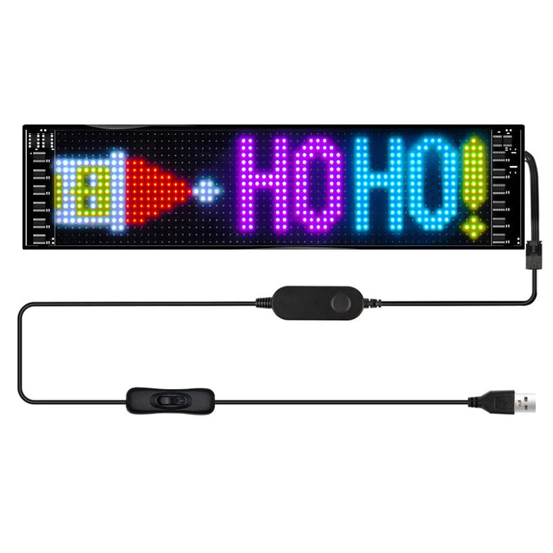 Car Indoor Display Screen Flexible Advertising Screen LED Soft Screen APP Bluetooth Control IP66 Waterproof Rating